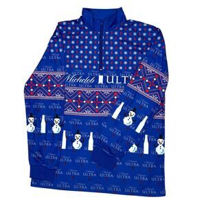 Michelob Ultra Ugly Christmas Style Cycling Jersey Size XL Pullover